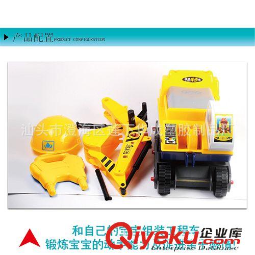 熊出沒(méi)正版授權(quán) 華成熊出沒(méi) 可乘騎工程車 坐人工程車 學(xué)步車 贈(zèng)送光頭強(qiáng)帽子0992