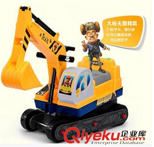 學(xué)步車/童車 華成熊出沒可坐工程車挖掘機 童車HC0990M原始圖片3