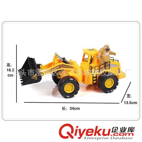 工程車 華成 熊出沒正版授權 帶燈光音樂 贈送光頭強熊大熊二 HC0331原始圖片2