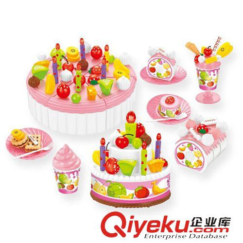 過家家玩具 喜羊羊切切看蛋糕 多組合水果餅干過家家玩具 兒童仿真 超大禮盒原始圖片2
