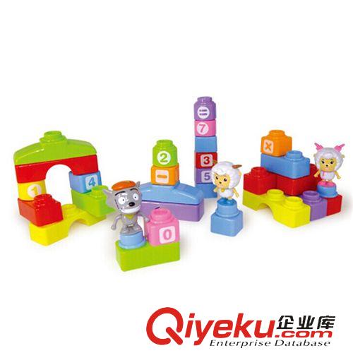 益智玩具 宏星玩具喜羊羊拼插益智積木背包包裝大顆粒環(huán)保塑料3C認證 366原始圖片2