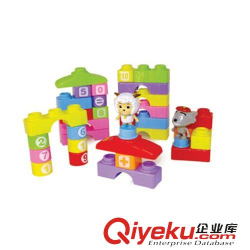 益智玩具 宏星喜羊羊積木益智玩具正版授權(quán)3C認(rèn)證背包包裝大顆粒廠(chǎng)家直銷(xiāo)原始圖片3