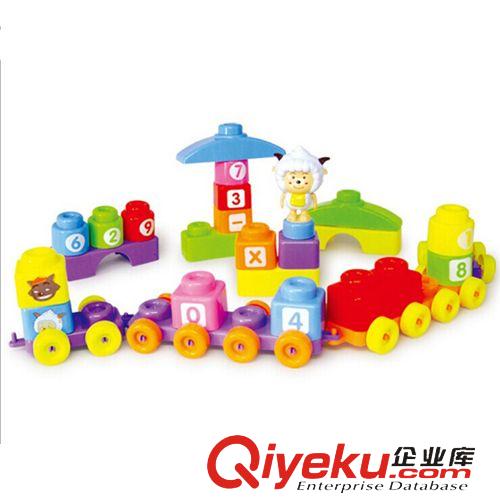 益智玩具 嬰幼教具 拼裝插軟質(zhì)積木 熱銷(xiāo)兒童早教益智玩具 喜羊羊與灰太狼原始圖片2
