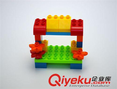 積木 集智直銷兒童早教大顆粒環保塑料益智積木玩具 808-2游樂園積木