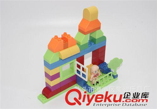 積木 集智直銷兒童早教大顆粒拼插環保塑料益智積木-動物園系列
