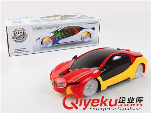 新品展示 【廠家直銷】電動萬向玩具車兒童玩具車3202A炫彩音樂發(fā)光玩具原始圖片3