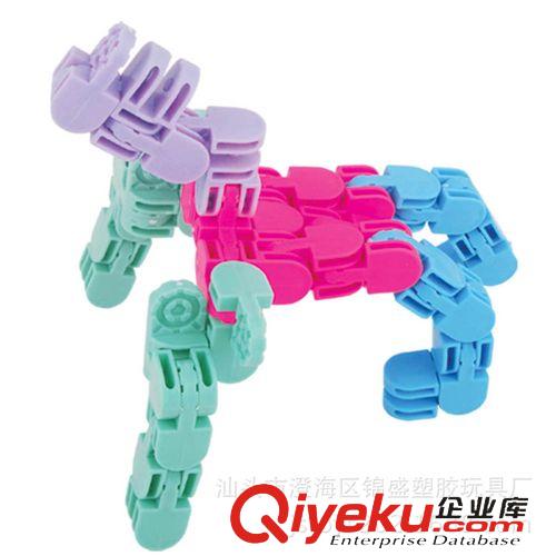 熱銷產品 【優質】廠家批發積木益智玩具 兒童塑料積木 3D變形積木拼裝玩具原始圖片3