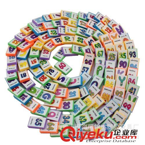 tj銷售 【廠家直銷】益智玩具早教玩具塑料積木 2825D字母數(shù)字運算多米諾原始圖片2