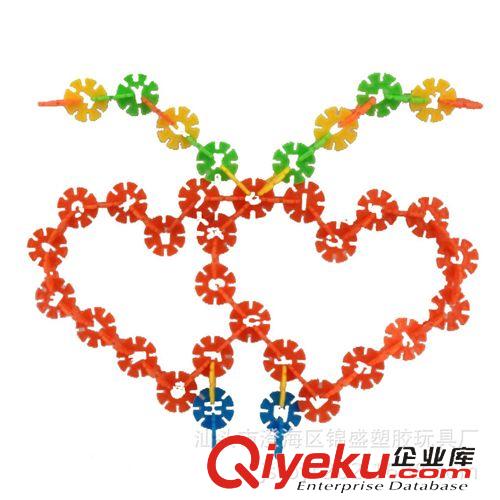 益智早教玩具 【廠家直銷】益智玩具早教玩具塑料積木拼插雪花片小雪花片原始圖片3