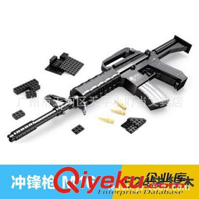 奧斯尼拼裝 批發正版奧斯尼積木 穿越火線拼裝積木槍模型 P22803 一件代發
