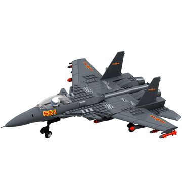 萬格拼裝 一件代發(fā) 小顆粒積木 正版萬格樂博士 DIY軍事飛機(jī) 殲十五 JX001原始圖片3