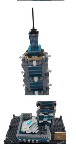 萬格拼裝 拼插模型城市積木 萬格zm建筑 臺(tái)北101大樓 益智拼裝8019原始圖片3