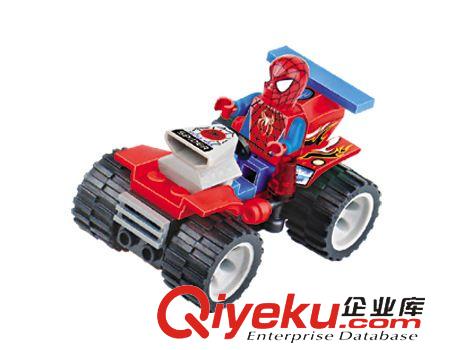 開智拼裝 開智拼裝玩具 兒童益智積木玩具拼圖 蜘蛛超人系列雷霆紅警 6004原始圖片3