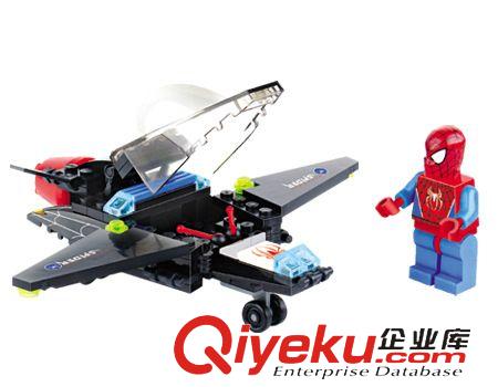 開智拼裝 正版開智益智拼裝積木玩具 機車雷龍 蜘蛛俠 蜘蛛超人 6001原始圖片2