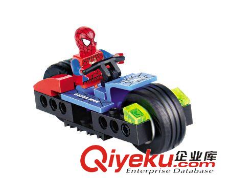 開智拼裝 開智益智拼裝積木 超級(jí)英雄玩具拼圖 蜘蛛超人極速風(fēng)暴 6006原始圖片3