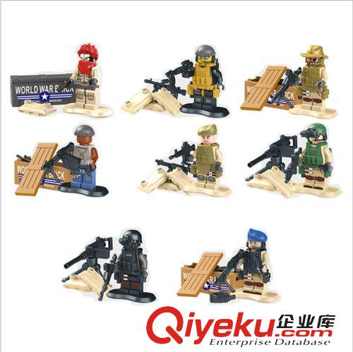 群隆將牌 可代發(fā)將牌積木 jc軍事小盒 益智玩具 拼裝玩具 8款混 78064原始圖片2