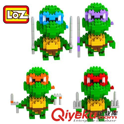 LOZ鉆石顆粒 俐智loz小顆粒鉆石積木 忍者神龜多納泰羅 環(huán)保塑料拼裝積木 9148原始圖片2