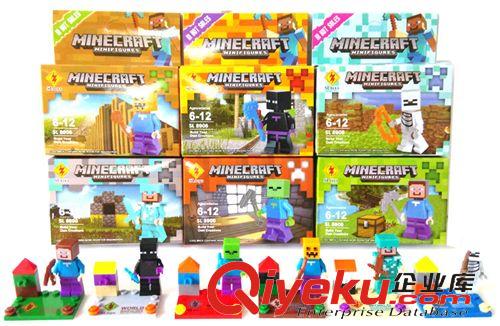 2015年01月份新品 爆款動漫周邊玩具 正版森業SL8906 塑料益智拼裝積木  全套6款