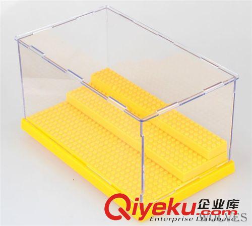 2015年01月份新品 人仔積木塑料拼裝玩具手辦 模型透明防塵展示盒子 三層25*15*12CM