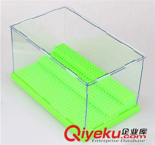 2015年01月份新品 人仔積木塑料拼裝玩具手辦 模型透明防塵展示盒子 三層25*15*12CM