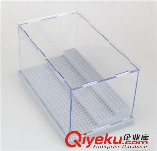 2015年01月份新品 人仔積木塑料拼裝玩具手辦 模型透明防塵展示盒子 三層25*15*12CM