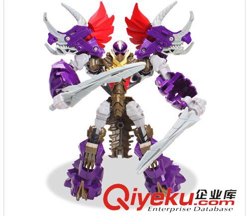 2015年01月份新品 可代發(fā)威將變形金剛4 合金版機器恐龍 V級三角龍鐵渣火炭 W8009原始圖片3
