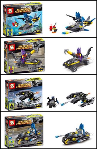2014年10月份新品 淘寶熱銷 正版森業拼裝積木 超級英雄人仔帶戰車 4款 SY203原始圖片3