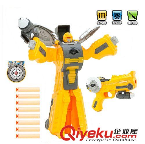 熱銷款 新款熱銷 變形金剛機(jī)器人軟彈槍 sq可發(fā)射子彈男孩射擊游戲4836