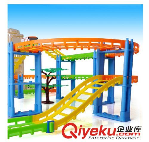 電動軌道 zp  3D立體多層電動軌道車 城堡軌道火車 電動車 兒童玩具 6801原始圖片2