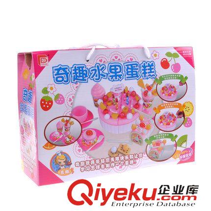 女孩玩具 0-3歲爆款 廚房廚具套裝水果生日蛋糕創(chuàng)意拼裝兒童過家家玩具802原始圖片3