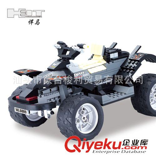 積木 凱裕爆款 益智拼裝大悍馬/沙灘車模型 DIY益智玩具積木 6889原始圖片3