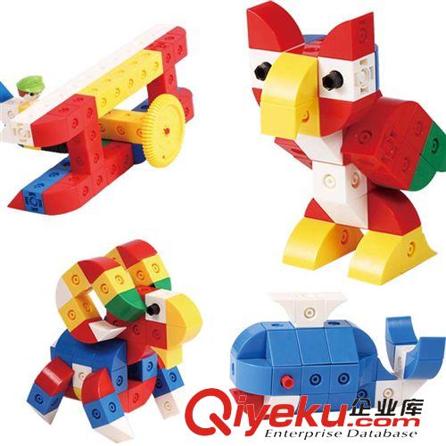 積木 熱銷 大塊桶裝積木 益智拼裝玩具 積木塑料拼插兒童玩具 9002原始圖片2