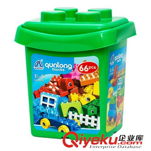 益智早教 0-3歲爆款早教拼裝益智玩具 66塊大顆粒積木/收納盒兒童玩具10555原始圖片2