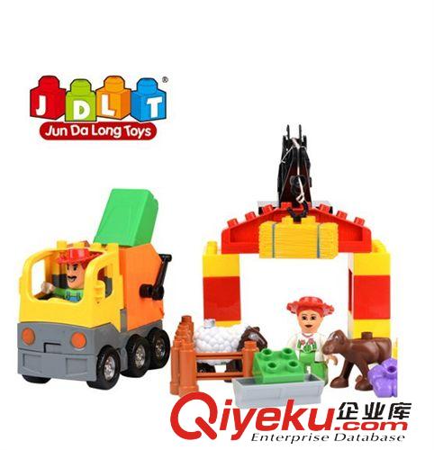 場景式積木 廠家直銷 寶寶大顆粒駿達隆品牌拼插益智積木 DIY兒童早教系列
