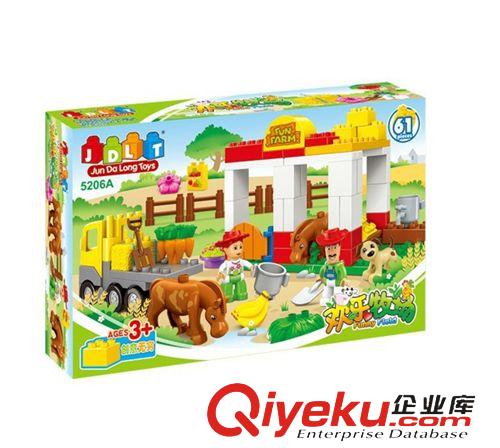 場景式積木 廠家直銷 拼插積木拼裝 兒童場景式塑料大顆粒過家家益智玩具原始圖片3