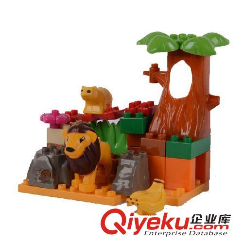 場景式積木 兒童積木 兒童玩具積木 塑料 拼插 寶寶益智啟蒙3歲以上玩具原始圖片2