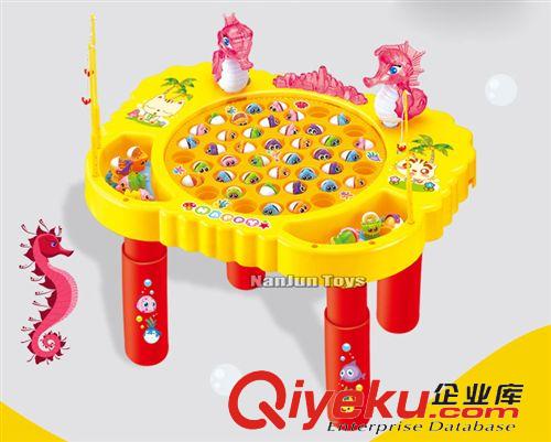 早教玩具系列 爆款益智競技玩具 電動燈光音樂磁性釣魚玩具 海洋益智釣魚玩具原始圖片3