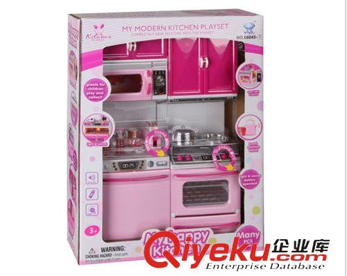過家家系列玩具 過家家廚房套裝玩具 兒童益智廚房餐具 燈光聲音廚房玩具33678原始圖片3
