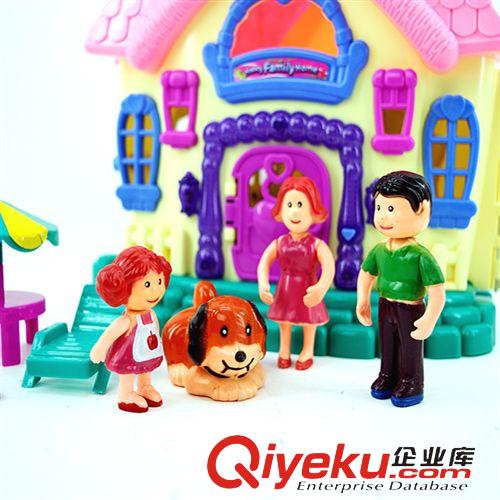 過家家系列玩具 仿真兒童過家家別墅玩具 帶家具燈光音樂 啟蒙早教益智過家家玩具原始圖片2