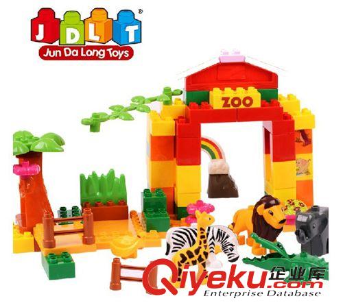 整箱批發區 廠家直銷時尚女孩家奇校園 大顆粒拼插積木 歐美風建筑系列積木