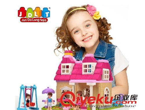 整箱批發(fā)區(qū) 廠家直銷(xiāo) 時(shí)尚女孩塑料積木 拼插大顆粒芭比系列兒童益智玩具