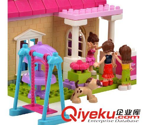 整箱批發(fā)區(qū) 廠家直銷(xiāo) 時(shí)尚女孩塑料積木 拼插大顆粒芭比系列兒童益智玩具原始圖片2