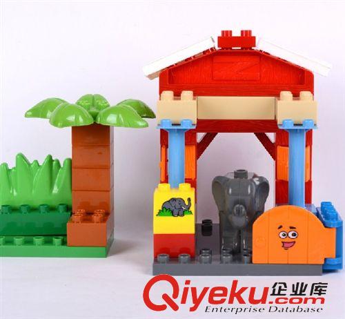 整箱批發區 廠家直銷兒童玩具拼插塑料大顆粒積木動物拼裝玩具 兒童玩具批發