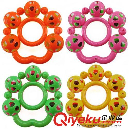 2元店產(chǎn)品 六一兒童節(jié)搖鈴批發(fā) 2元店貨源 嬰幼兒羅絲五花手鈴 嬰兒搖鈴1577