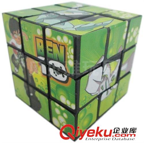 2元店產(chǎn)品 廠家直銷 5.4CM魔方 黑色魔方 廣告魔方 益智三階魔方1825混原始圖片3