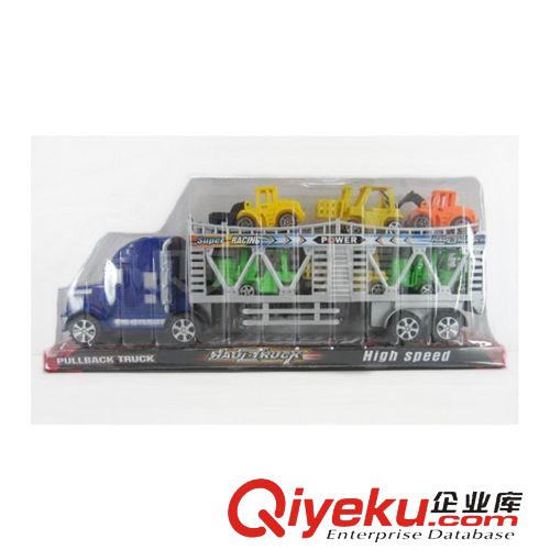 慣性系列 兒童玩具批發(fā) 慣性玩具車(chē) 雙層慣性拖頭車(chē) 工程車(chē)仔 地?cái)偼婢?036