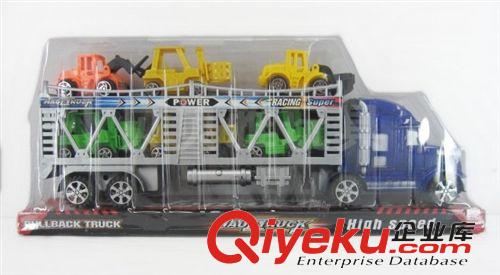 慣性系列 兒童玩具批發(fā) 慣性玩具車(chē) 雙層慣性拖頭車(chē) 工程車(chē)仔 地?cái)偼婢?036