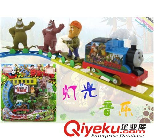 軌道系列 熱銷電動(dòng)玩具 熊出沒電動(dòng)軌道車 軌道火車批發(fā) 卡通軌道系列 7653