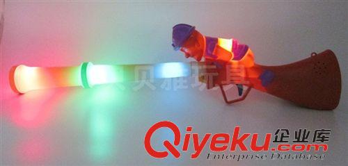 軟彈槍.八音槍系列、投影槍 光頭強電動投影槍 50.5CM電動槍帶八款投影、燈光、語音 6292
