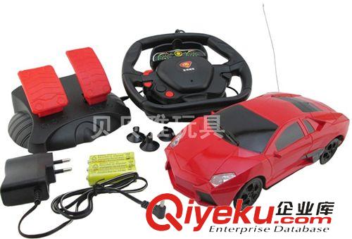 遙控車產(chǎn)品 熱銷1：16四通仿真方向盤遙控車模 蘭博基尼遙控車（包電）8685原始圖片2